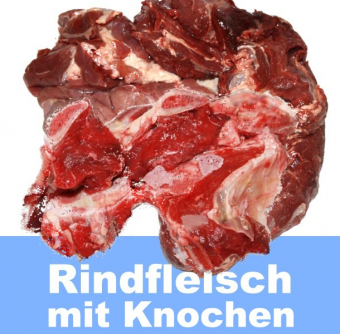 Rindfleisch mit Knochen, lose