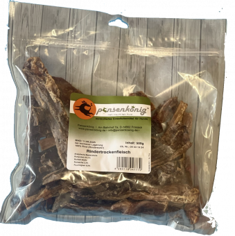 Rindertrockenfleisch /Euter 500g