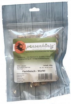 Fischfleisch Würfel 80g