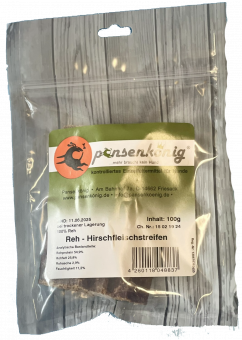 Rehfleischstreifen 100g im Beutel