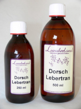 Lunderland Dorsch Lebertran 250ml -  MHD 6/25